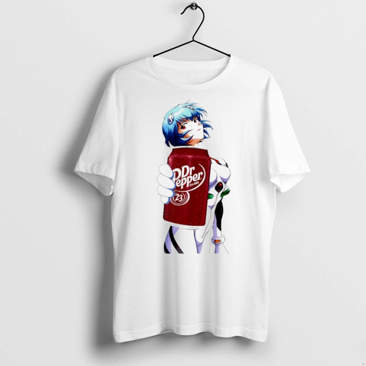 Premium Rei Ayanami Dr Pepper Anime - Adult & Kids T-Shirts, Sweatshirts & Hoodies apparel design preview 1