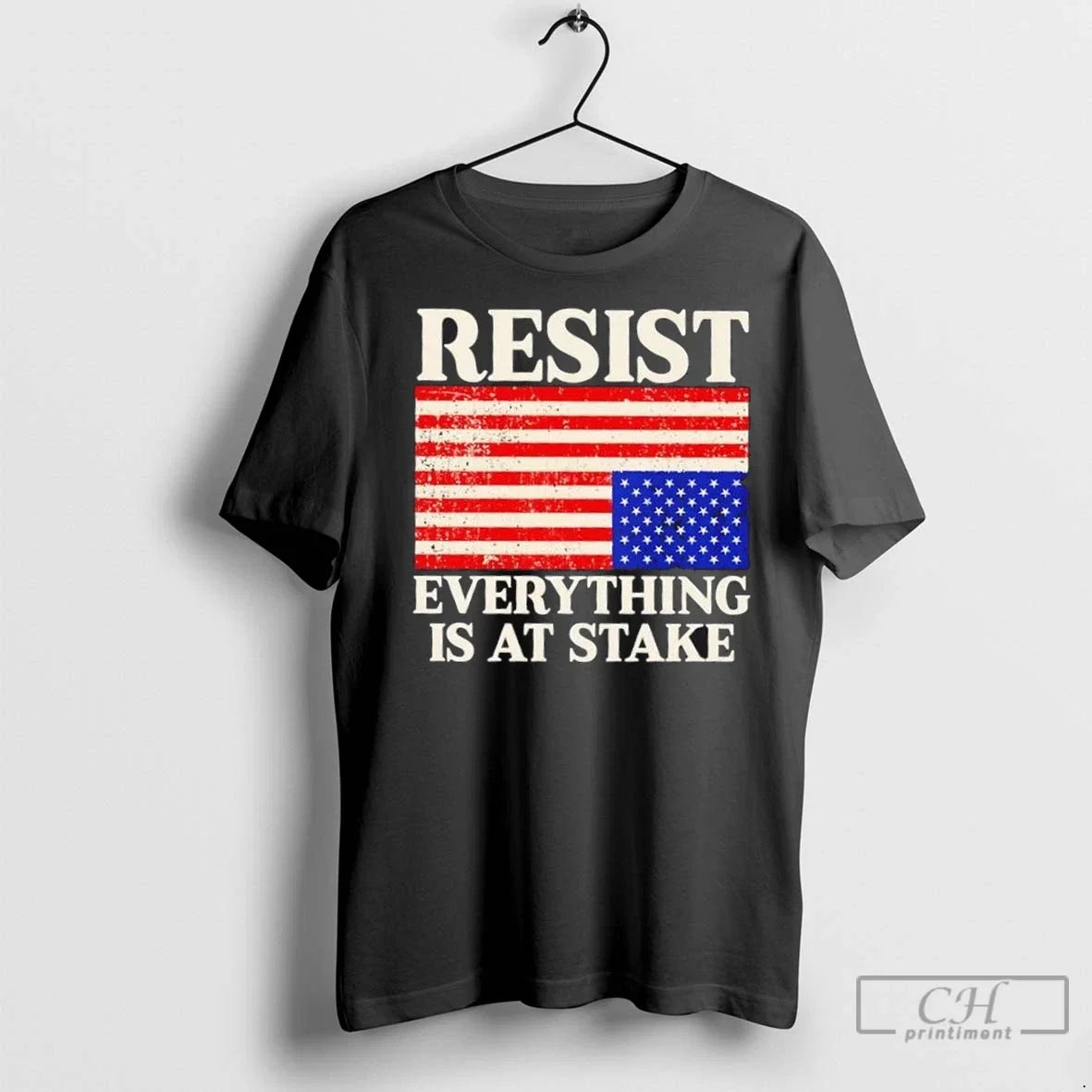 Premium Resist Everything Is At Stake Us Flag - Adult & Kids T-Shirts, Sweatshirts & Hoodies apparel design preview 1