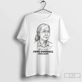 Premium Rest In Peace Jane Goodall 1934 2025 Thank - Adult & Kids T-Shirts, Sweatshirts & Hoodies apparel design preview 1