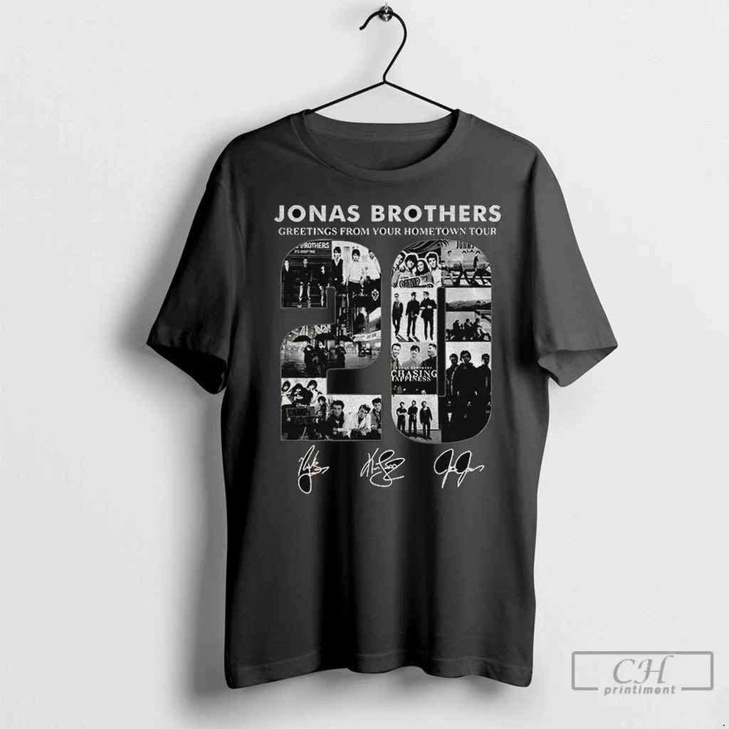 Premium Retro Jonas Brothers Tour Greetings From Your - Adult & Kids T-Shirts, Sweatshirts & Hoodies apparel design preview 1