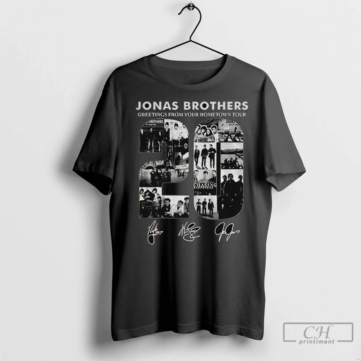 Premium Retro Jonas Brothers Tour Greetings From Your - Adult & Kids T-Shirts, Sweatshirts & Hoodies apparel design preview 1