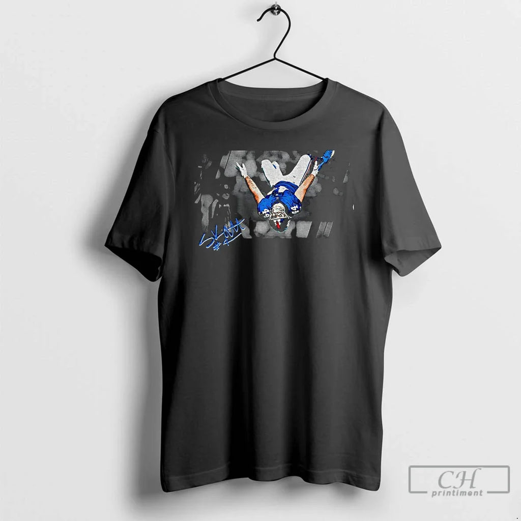 Premium Retro New York Football Cam Skattebo Backflip - Adult & Kids T-Shirts, Sweatshirts & Hoodies apparel design preview 1