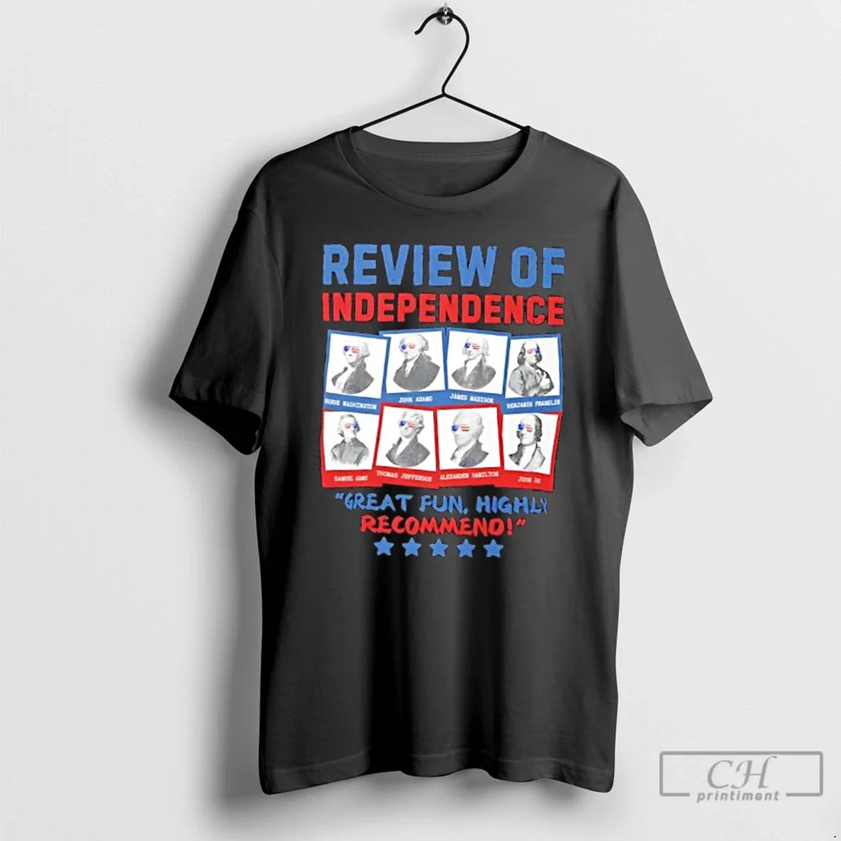 Premium Review Of Independence Presidents - Adult & Kids T-Shirts, Sweatshirts & Hoodies apparel design preview 1