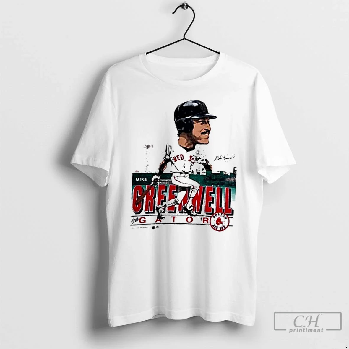 Premium Rip Mike Greenwell Gator Red Sox - Adult & Kids T-Shirts, Sweatshirts & Hoodies apparel design preview 1