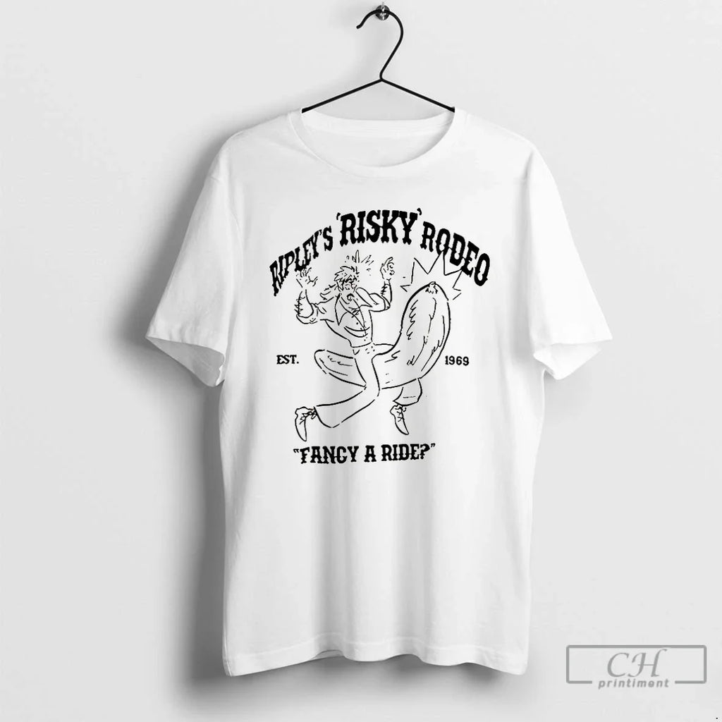 Premium Ripleys Risky Rodeo Fancy A Ride Est 1969 - Adult & Kids T-Shirts, Sweatshirts & Hoodies apparel design preview 1