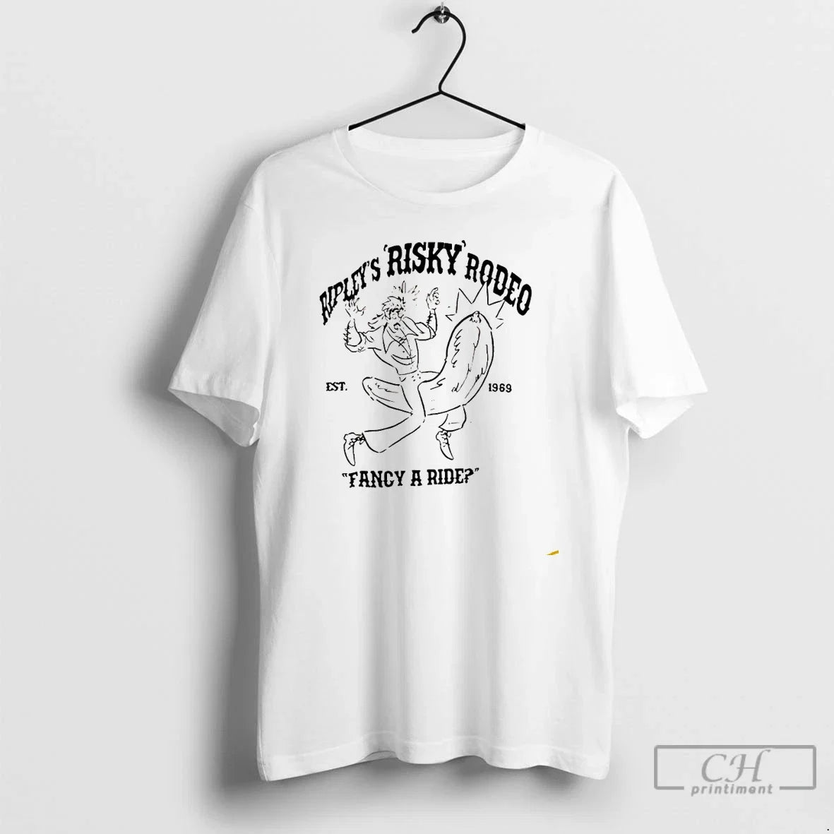 Premium Ripleys Risky Rodeo Fancy A Ride 1969 - Adult & Kids T-Shirts, Sweatshirts & Hoodies apparel design preview 1