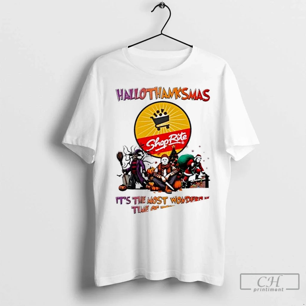 Premium Rite X Horror Movies Happy Hallothanksmas Its - Adult & Kids T-Shirts, Sweatshirts & Hoodies apparel design preview 1