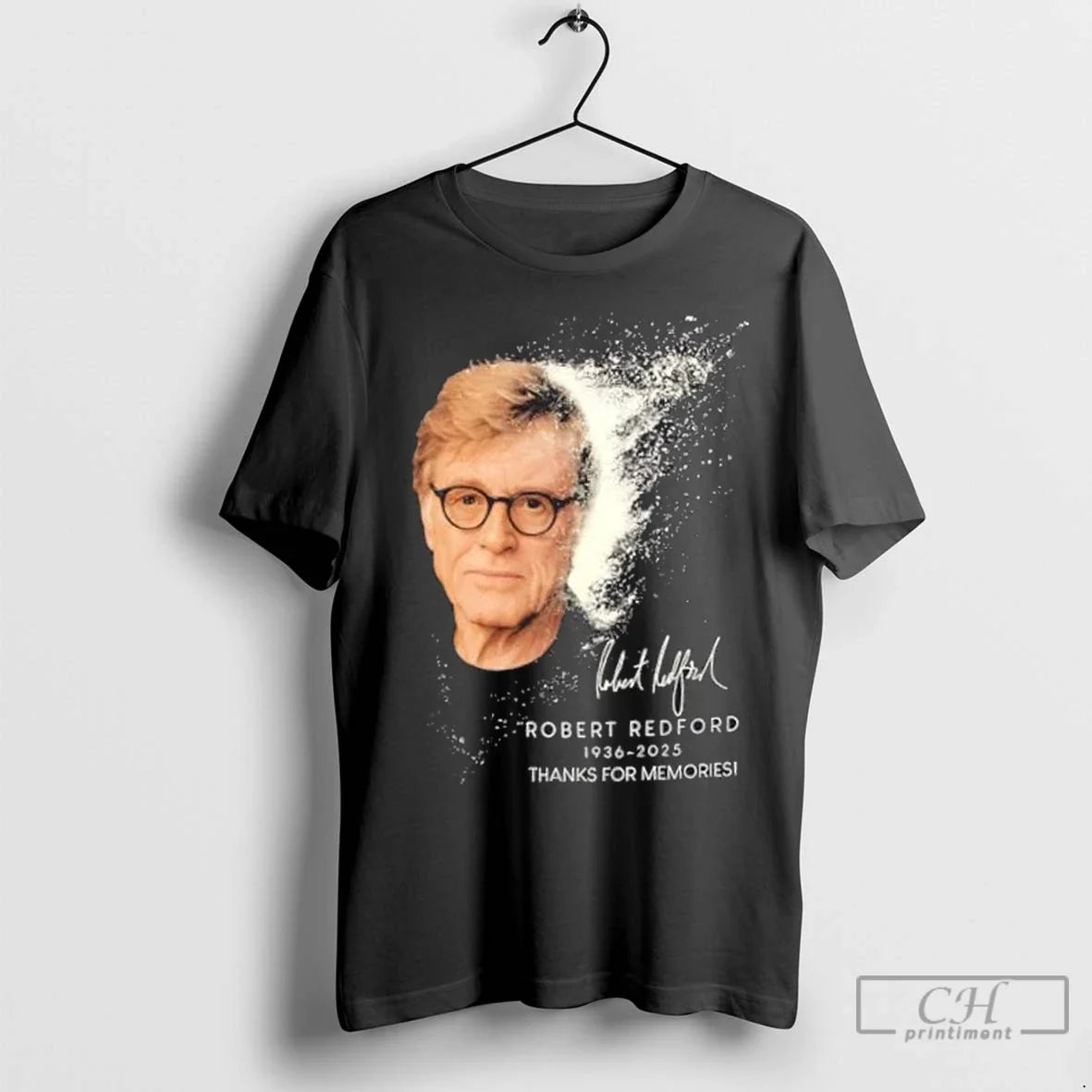 Premium Robert Redford 1936 2025 Thanks For Memories - Adult & Kids T-Shirts, Sweatshirts & Hoodies apparel design preview 1