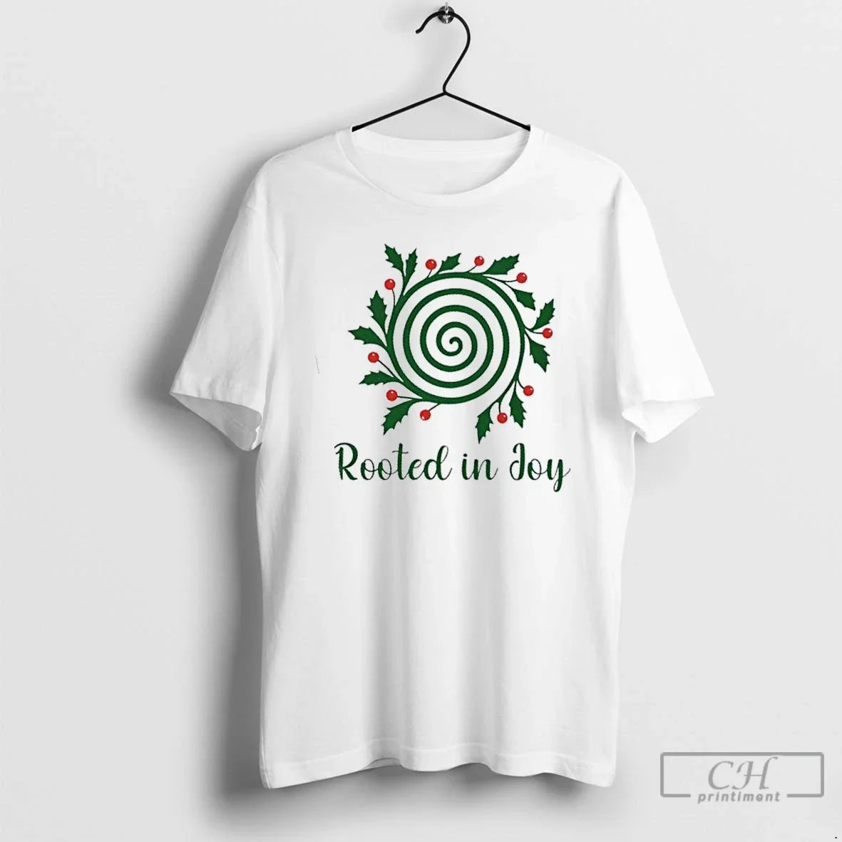 Premium Rooted In Joy Christmas - Adult & Kids T-Shirts, Sweatshirts & Hoodies apparel design preview 1