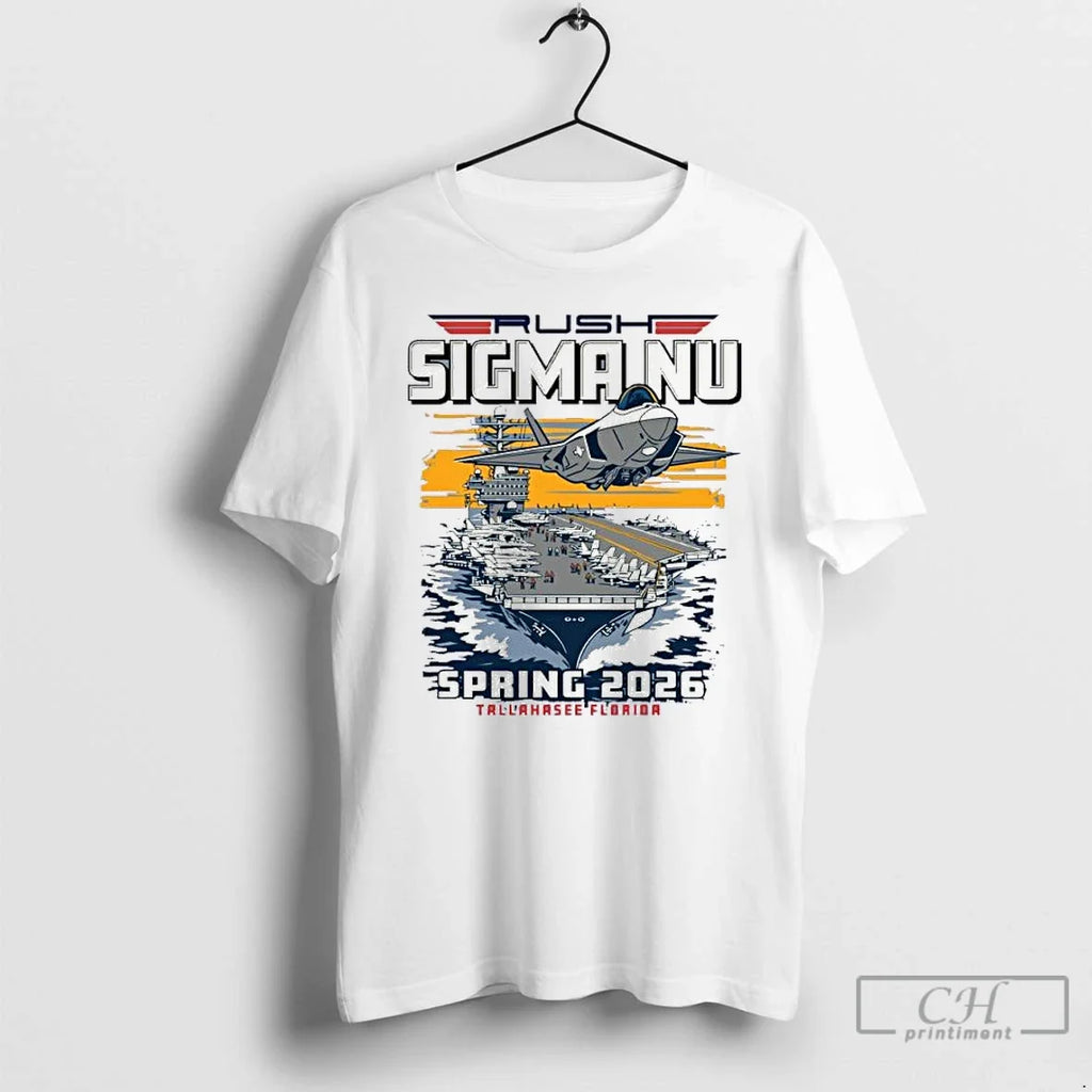 Premium Rush Sigma Nu Spring 2026 Tallahassee Florida - Adult & Kids T-Shirts, Sweatshirts & Hoodies apparel design preview 1