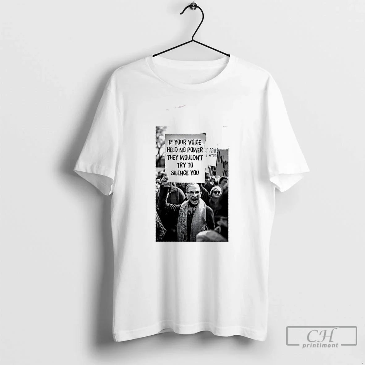 Premium Ruth Bader Ginsburg If Your Voice Held No - Adult & Kids T-Shirts, Sweatshirts & Hoodies apparel design preview 1