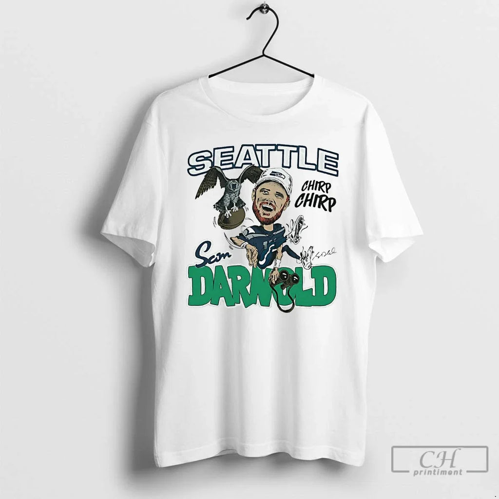 Premium Sam Darnold Superstar Seahawks Chirp - Adult & Kids T-Shirts, Sweatshirts & Hoodies apparel design preview 1
