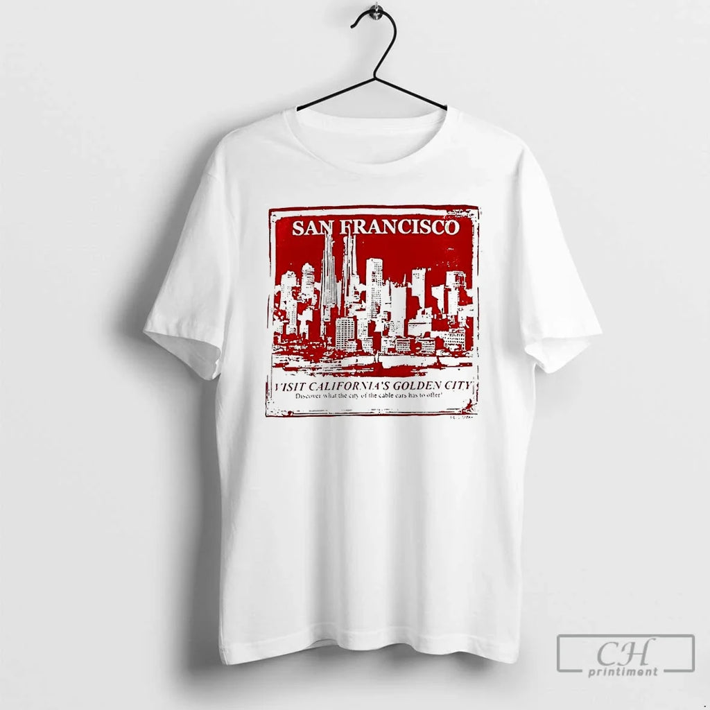 Premium San Francisco Visit Californias Golden City - Adult & Kids T-Shirts, Sweatshirts & Hoodies apparel design preview 1