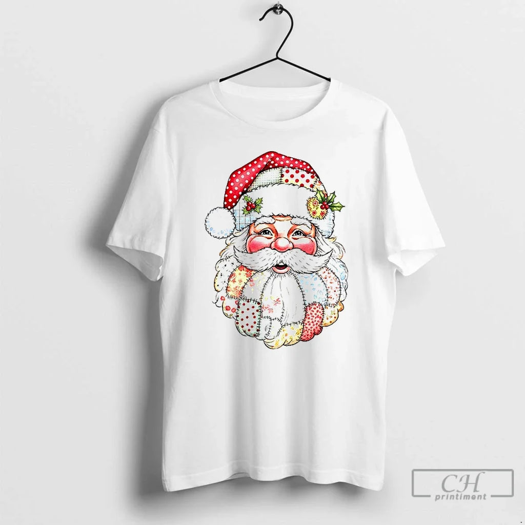 Premium Santa Claus Big Head Merry Christmas 2025 - Adult & Kids T-Shirts, Sweatshirts & Hoodies apparel design preview 1