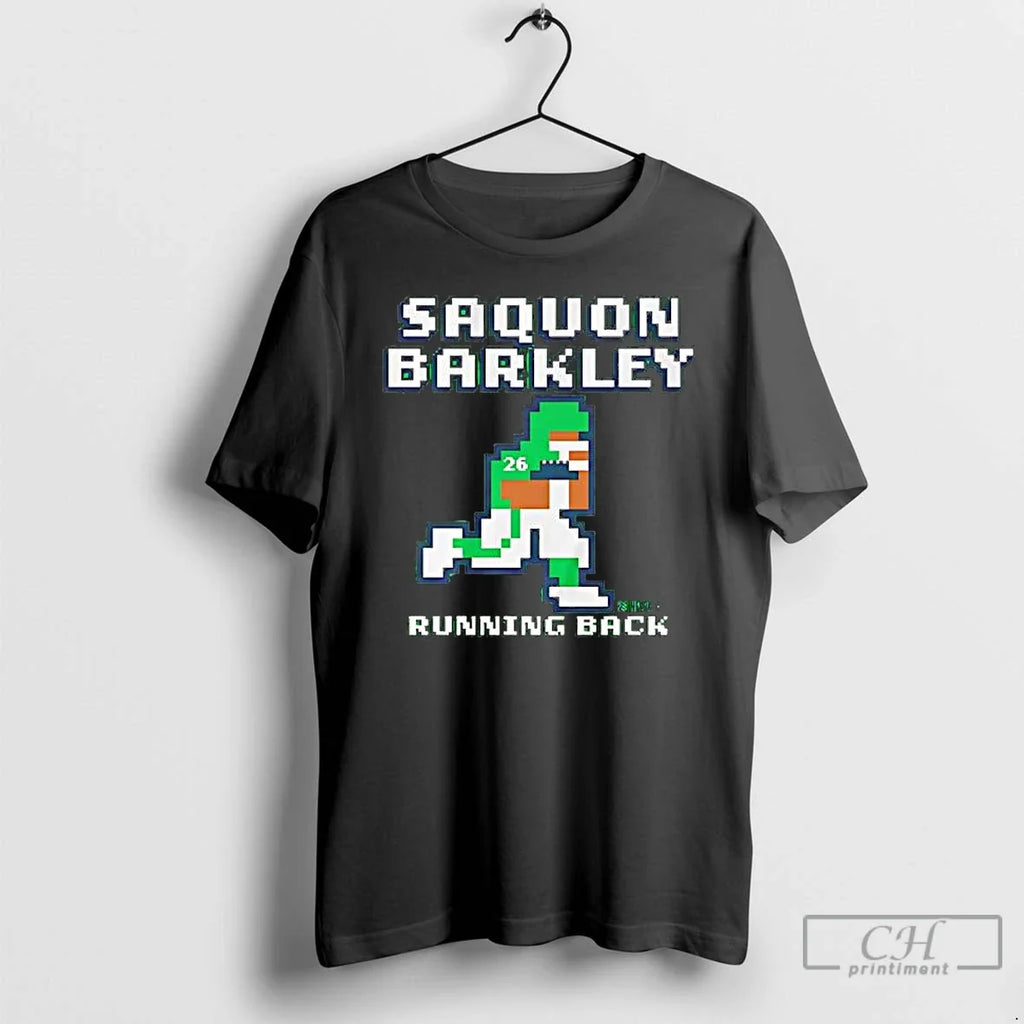 Premium Saquon Barkley Retro Baller Running Back - Adult & Kids T-Shirts, Sweatshirts & Hoodies apparel design preview 1