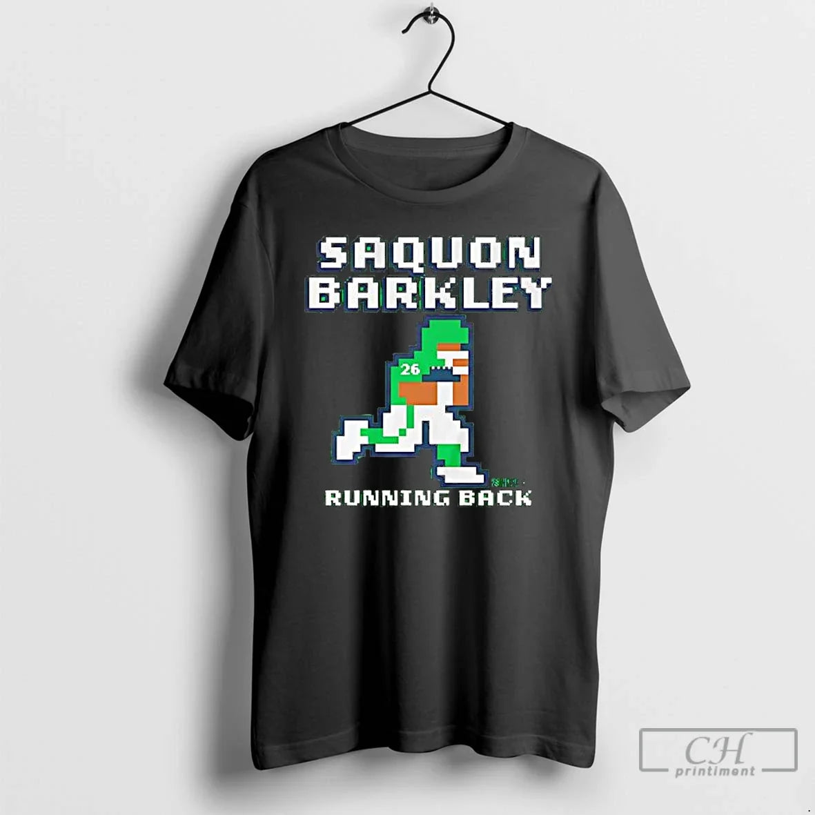 Premium Saquon Barkley Retro Baller Running Back - Adult & Kids T-Shirts, Sweatshirts & Hoodies apparel design preview 1