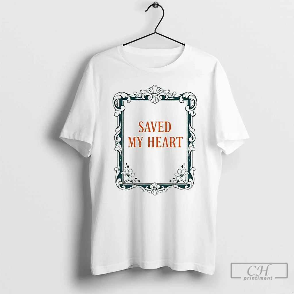 Premium Saved My Heart Ornaments - Adult & Kids T-Shirts, Sweatshirts & Hoodies apparel design preview 1