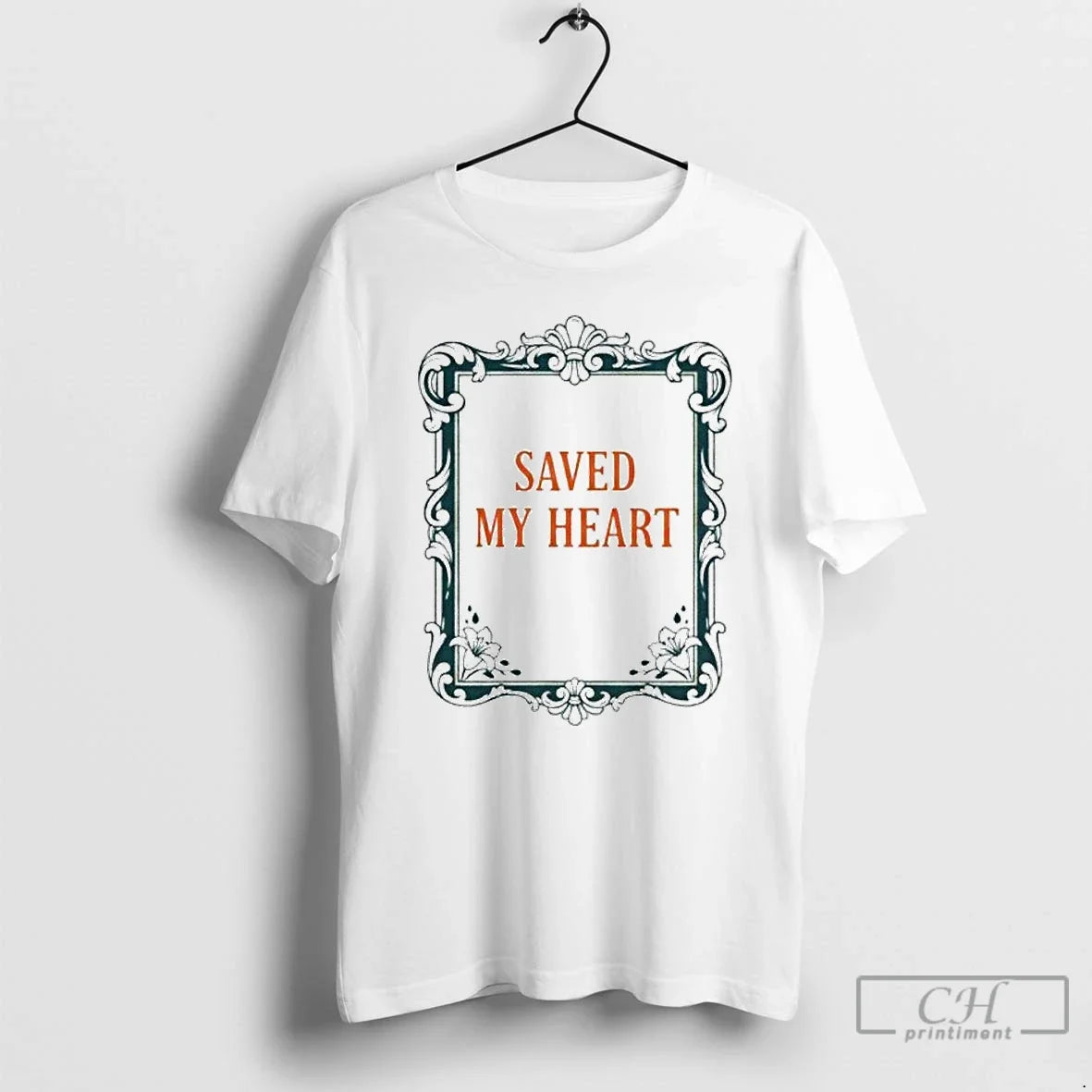 Premium Saved My Heart Ornaments - Adult & Kids T-Shirts, Sweatshirts & Hoodies apparel design preview 1
