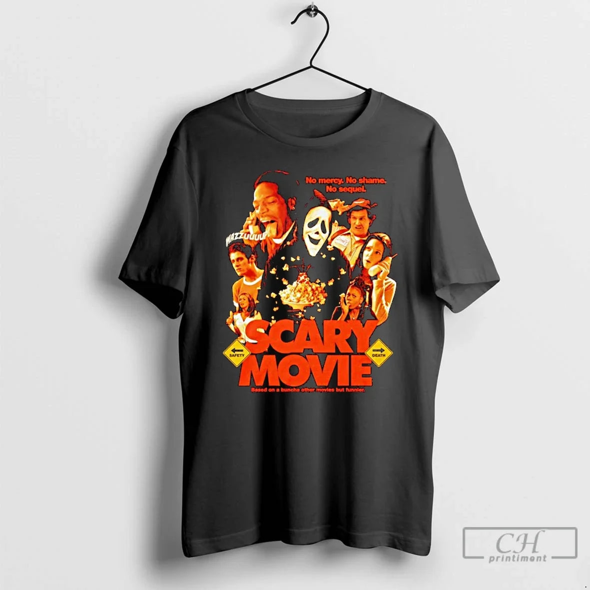 Premium Scary Movie Wazzuuuup No Mercy Shame Sequel - Adult & Kids T-Shirts, Sweatshirts & Hoodies apparel design preview 1
