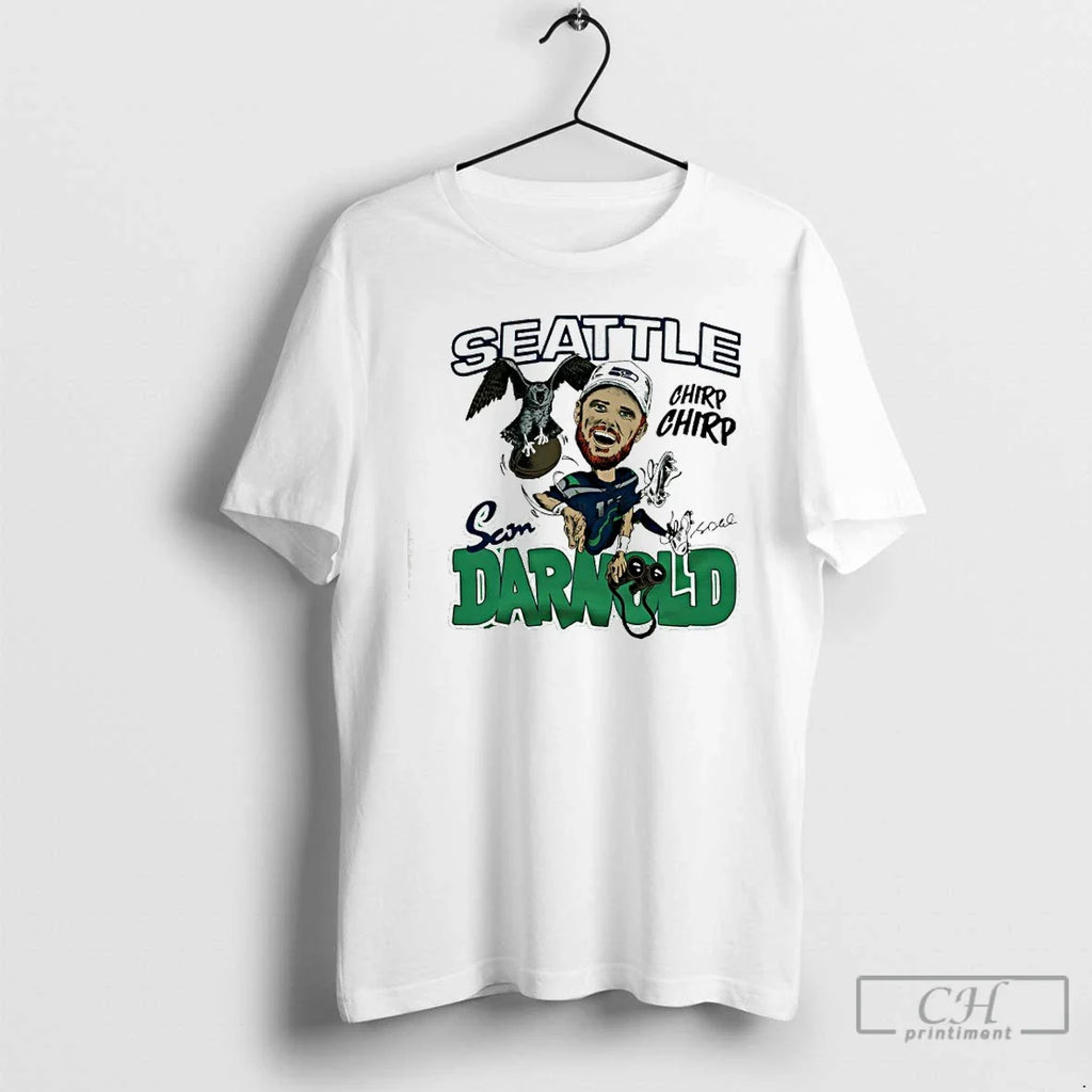 Premium Seahawks Sam Darnold Signature Chirp - Adult & Kids T-Shirts, Sweatshirts & Hoodies apparel design preview 1