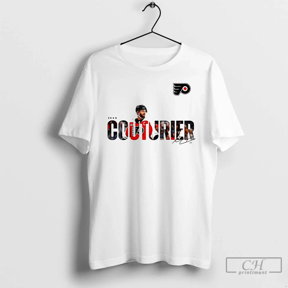 Premium Sean Couturier Philadelphia Flyers Nhl Logo - Adult & Kids T-Shirts, Sweatshirts & Hoodies apparel design preview 1