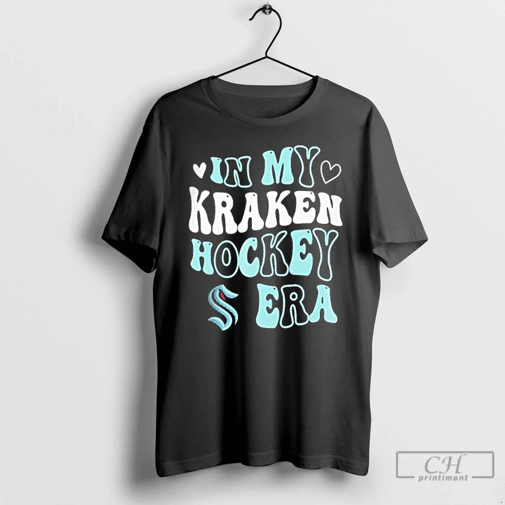 Premium Seattle Kraken In My Hockey Era - Adult & Kids T-Shirts, Sweatshirts & Hoodies apparel design preview 1
