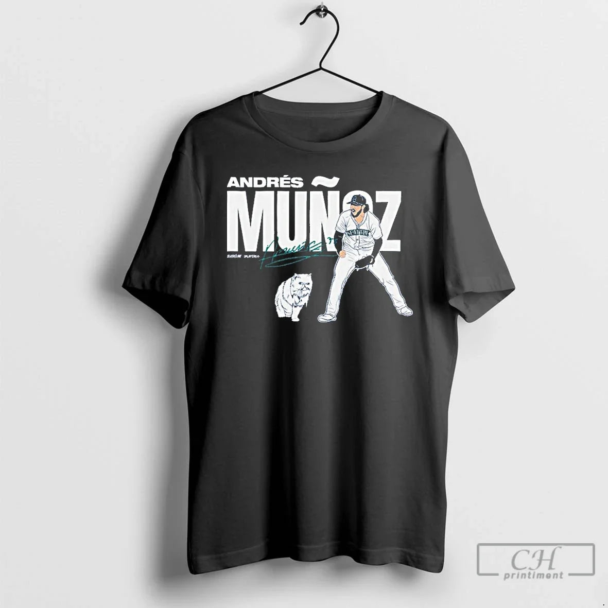 Premium Seattle Mariners Andres Munoz - Adult & Kids T-Shirts, Sweatshirts & Hoodies apparel design preview 1