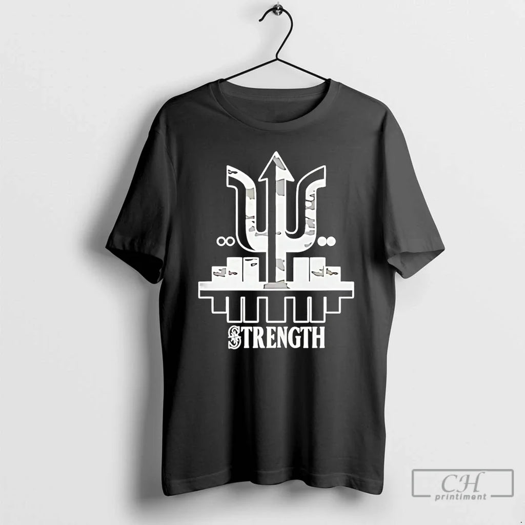 Premium Seattle Mariners Cal Raleigh Wearing Strength - Adult & Kids T-Shirts, Sweatshirts & Hoodies apparel design preview 1