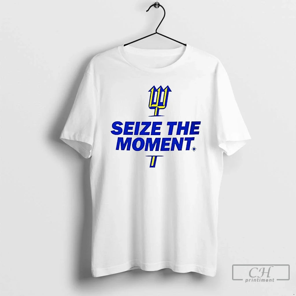 Premium Seattle Mariners Seize The Moment Ornaments - Adult & Kids T-Shirts, Sweatshirts & Hoodies apparel design preview 1