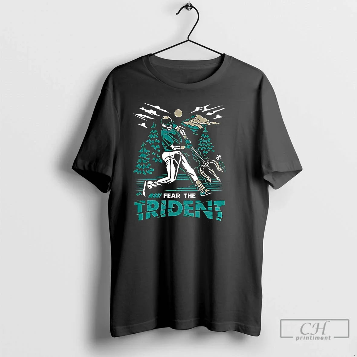 Premium Seattle Mariners Baseball Fear The Trident - Adult & Kids T-Shirts, Sweatshirts & Hoodies apparel design preview 1