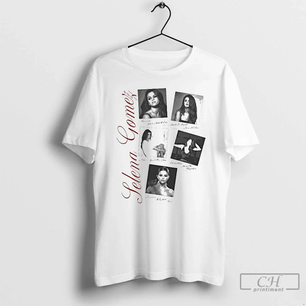 Premium Selena Gomez Revival Washed Photo - Adult & Kids T-Shirts, Sweatshirts & Hoodies apparel design preview 1