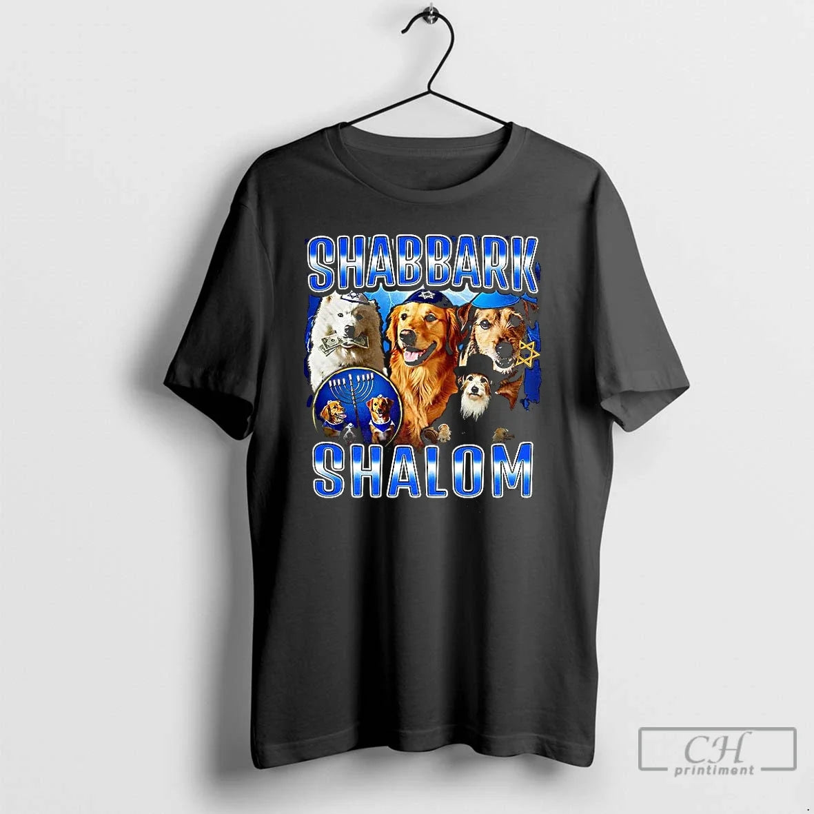 Premium Shabbark Shalom Star Of David Dog Sarcastic - Adult & Kids T-Shirts, Sweatshirts & Hoodies apparel design preview 1