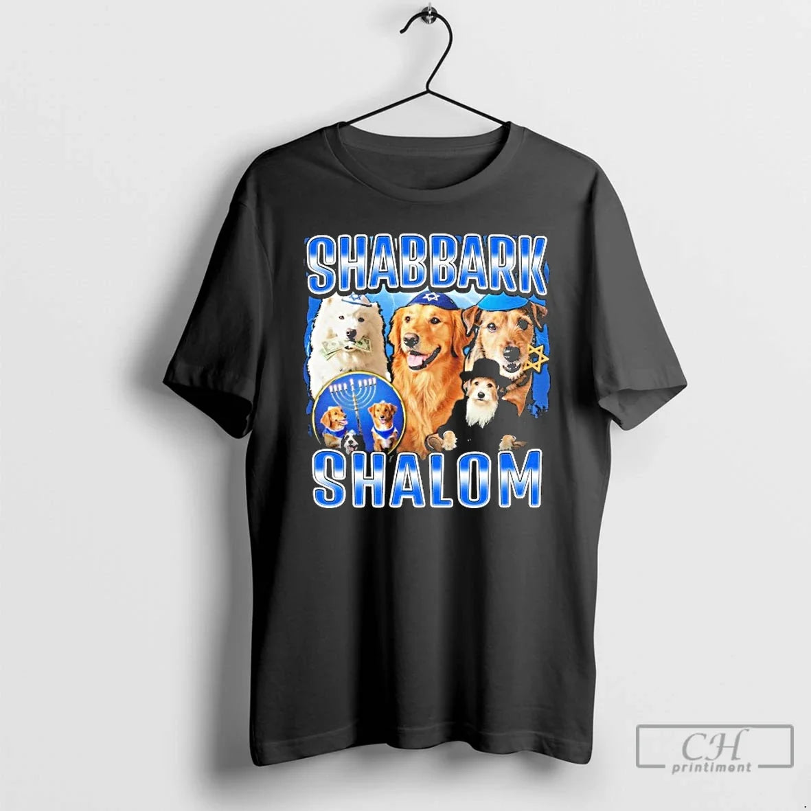 Premium Shabbark Shalom Star Of David Israel Dog - Adult & Kids T-Shirts, Sweatshirts & Hoodies apparel design preview 1