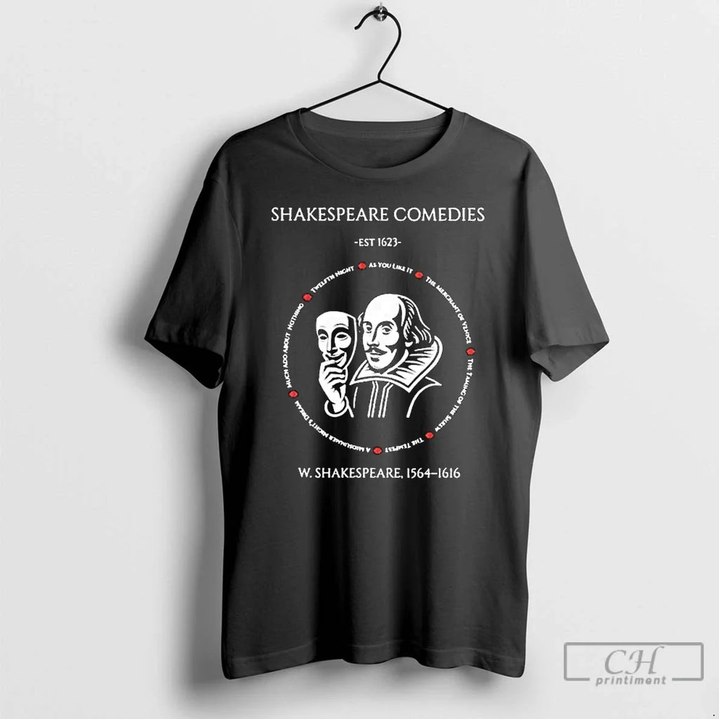 Premium Shakespeare Comedies Est 1623 W 1564 1616 - Adult & Kids T-Shirts, Sweatshirts & Hoodies apparel design preview 1