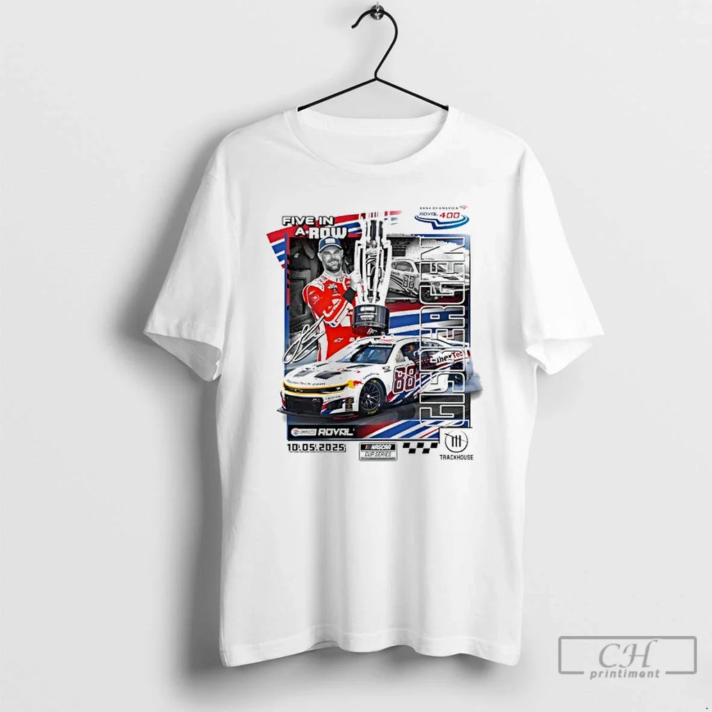Premium Shane Van Gisbergen Five In A Row 2025 Bank - Adult & Kids T-Shirts, Sweatshirts & Hoodies apparel design preview 1