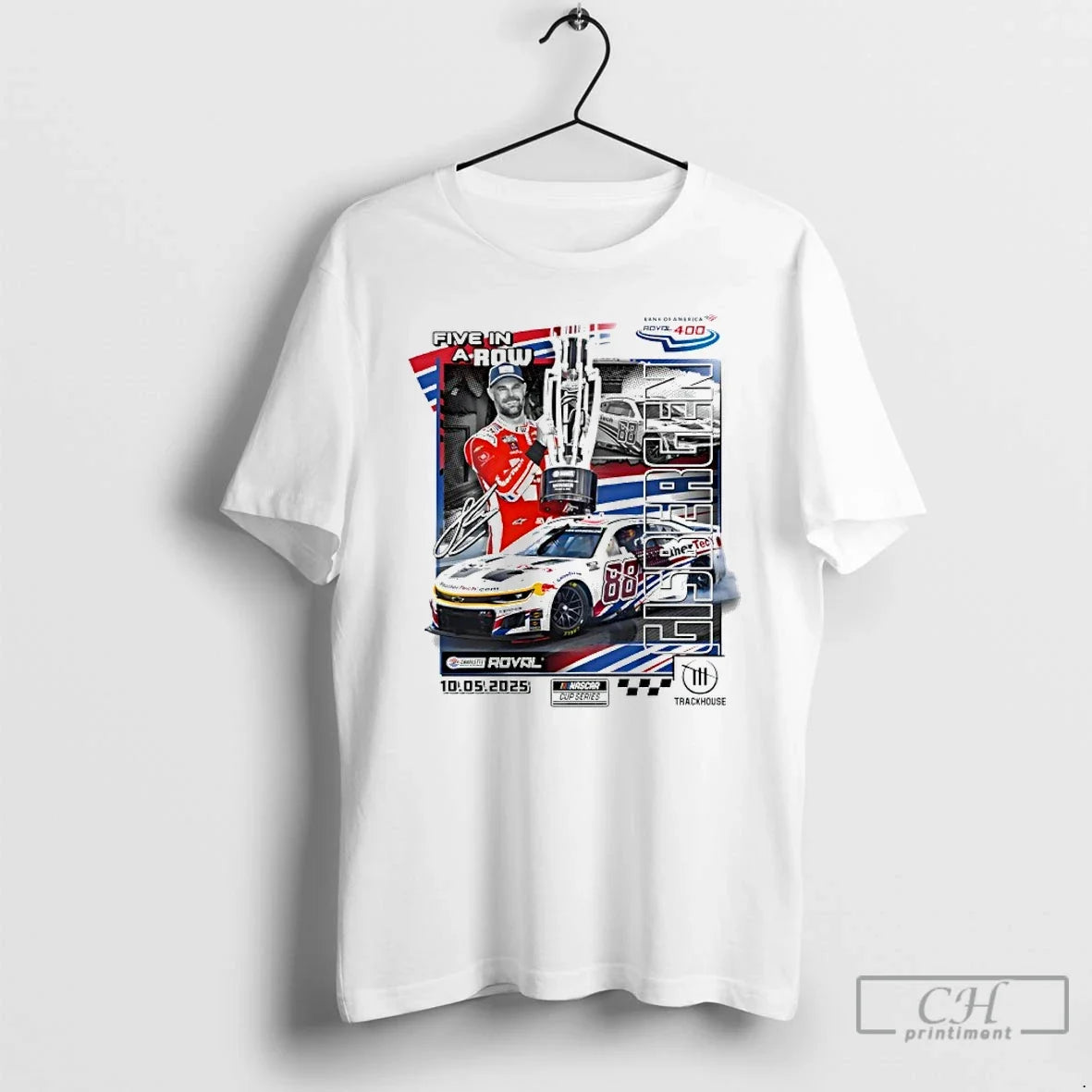 Premium Shane Van Gisbergen Five In A Row 2025 Bank - Adult & Kids T-Shirts, Sweatshirts & Hoodies apparel design preview 1