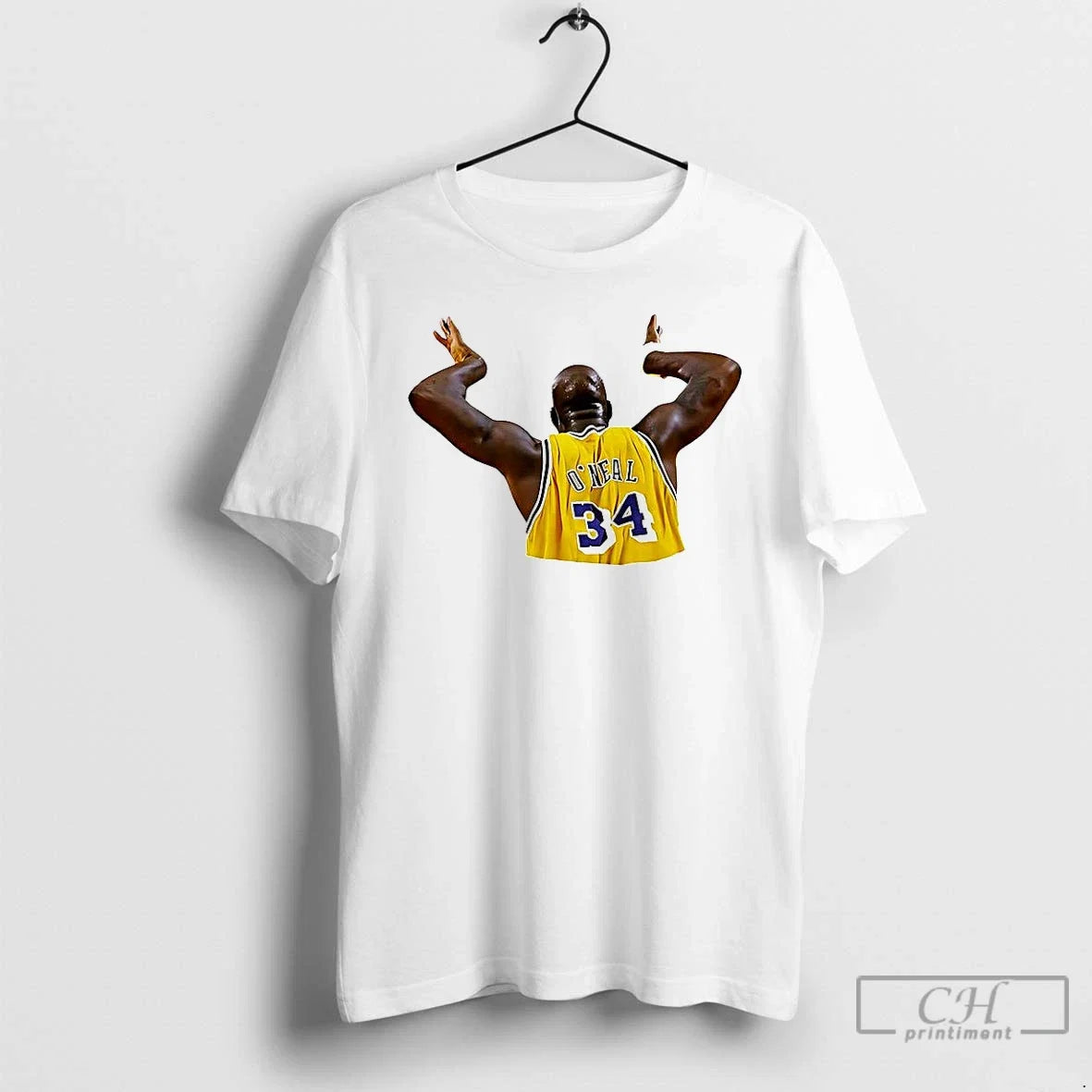 Premium Shaquille Oneal Los Angeles Lakers Basketball - Adult & Kids T-Shirts, Sweatshirts & Hoodies apparel design preview 1