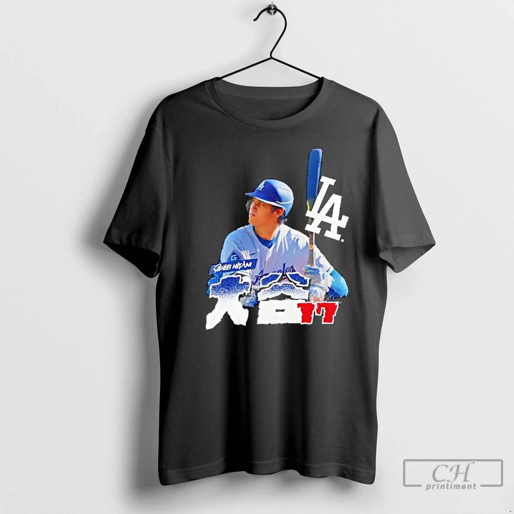 Premium Shohei Ohtani Los Angeles Dodgers Amp - Adult & Kids T-Shirts, Sweatshirts & Hoodies apparel design preview 1