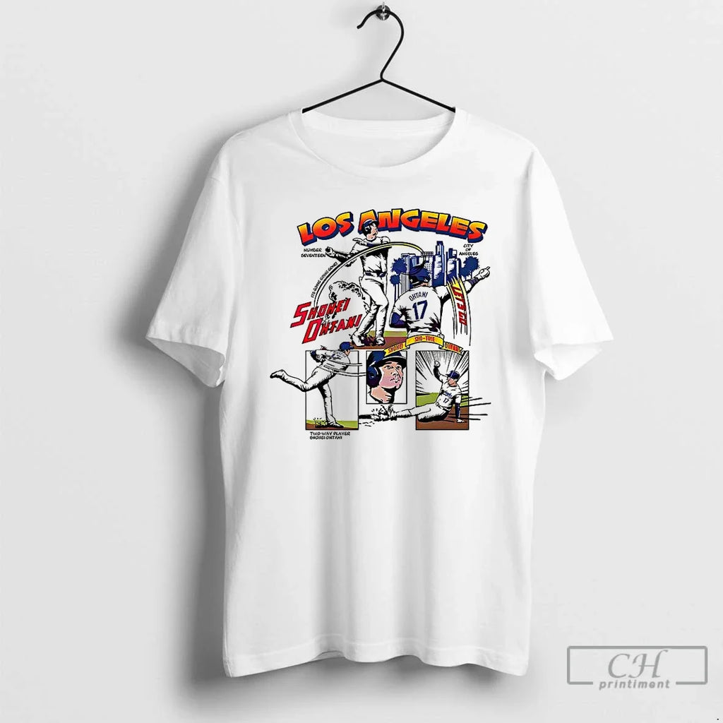 Premium Shohei Ohtani Los Angeles Dodgers Baseball - Adult & Kids T-Shirts, Sweatshirts & Hoodies apparel design preview 1