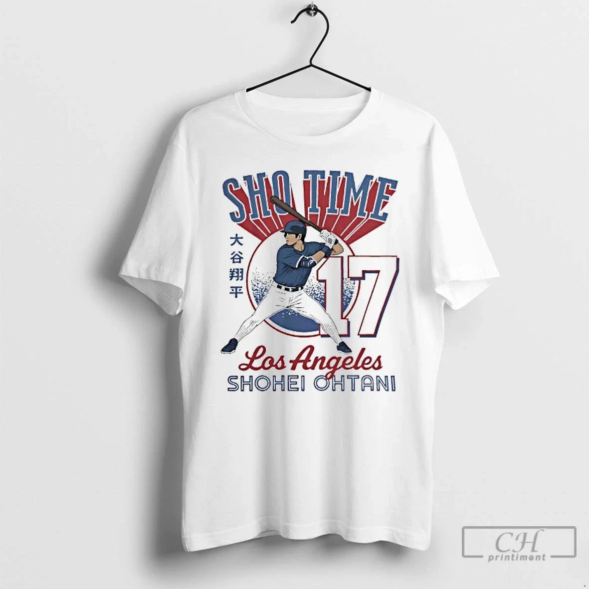 Premium Shohei Ohtani Sho Time Los Angeles Dodgers - Adult & Kids T-Shirts, Sweatshirts & Hoodies apparel design preview 1