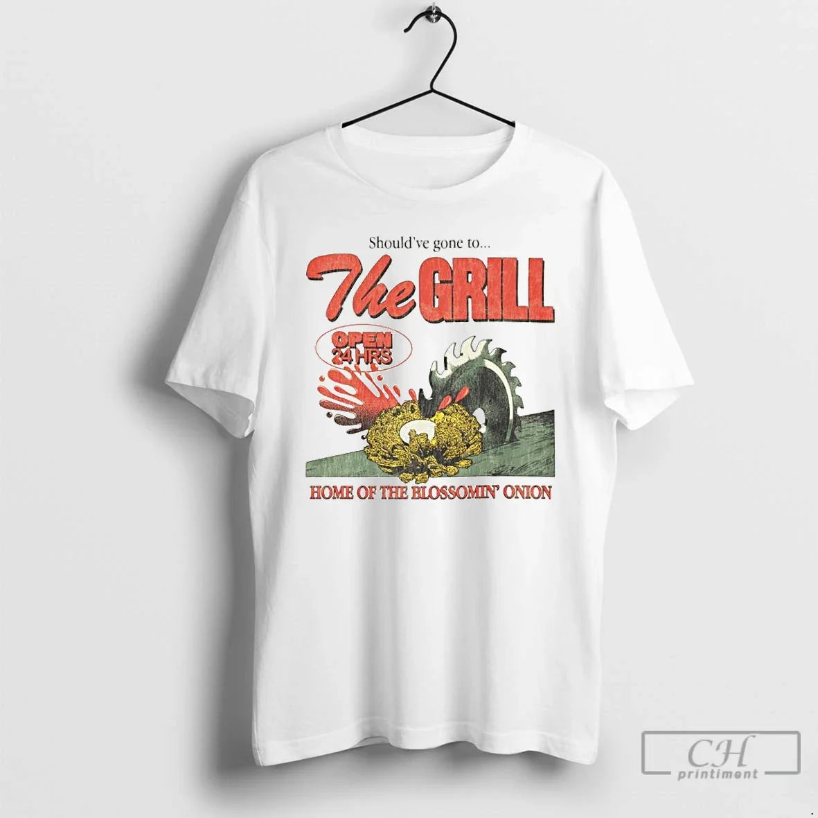 Premium Shouldve Gone To The Grill Home Of Bloomin - Adult & Kids T-Shirts, Sweatshirts & Hoodies apparel design preview 1