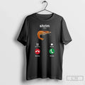Premium Shrimp Shrim Calling Remind Me Message - Adult & Kids T-Shirts, Sweatshirts & Hoodies apparel design preview 1