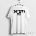 Premium Shutdown 2025 American Flag - Adult & Kids T-Shirts, Sweatshirts & Hoodies apparel design preview 1