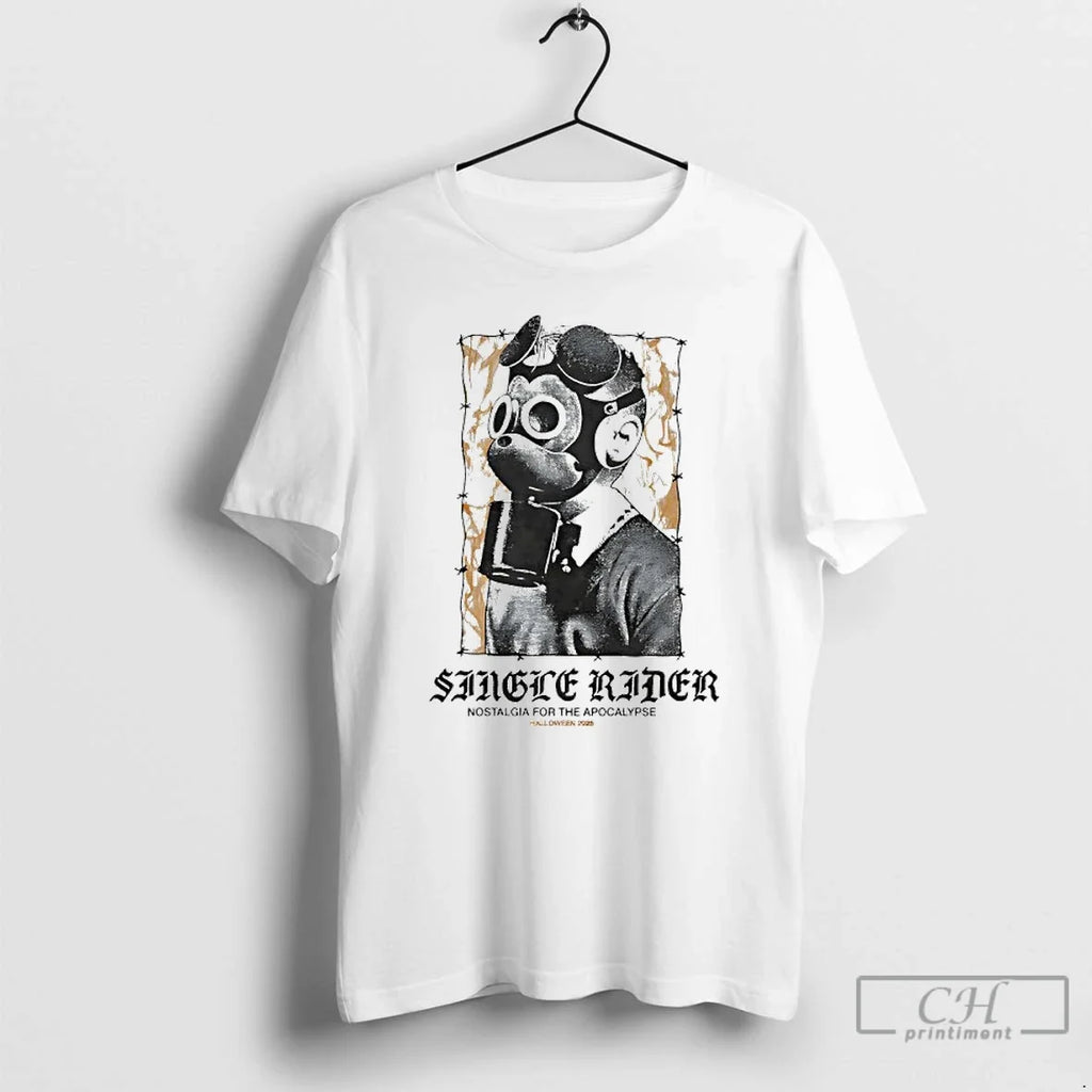 Premium Single Rider Nostalgia For The Apocalypse - Adult & Kids T-Shirts, Sweatshirts & Hoodies apparel design preview 1