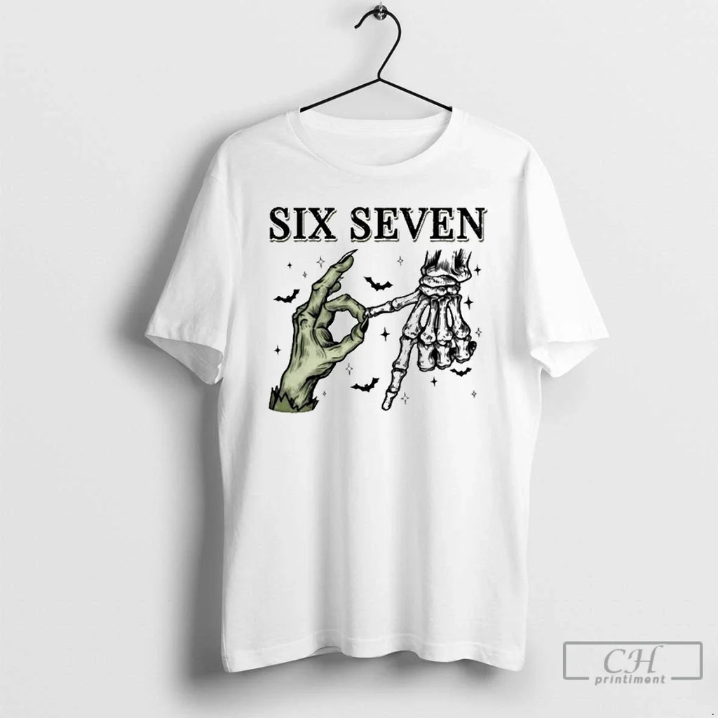 Premium Six Seven 6 7 Skeleton - Adult & Kids T-Shirts, Sweatshirts & Hoodies apparel design preview 1