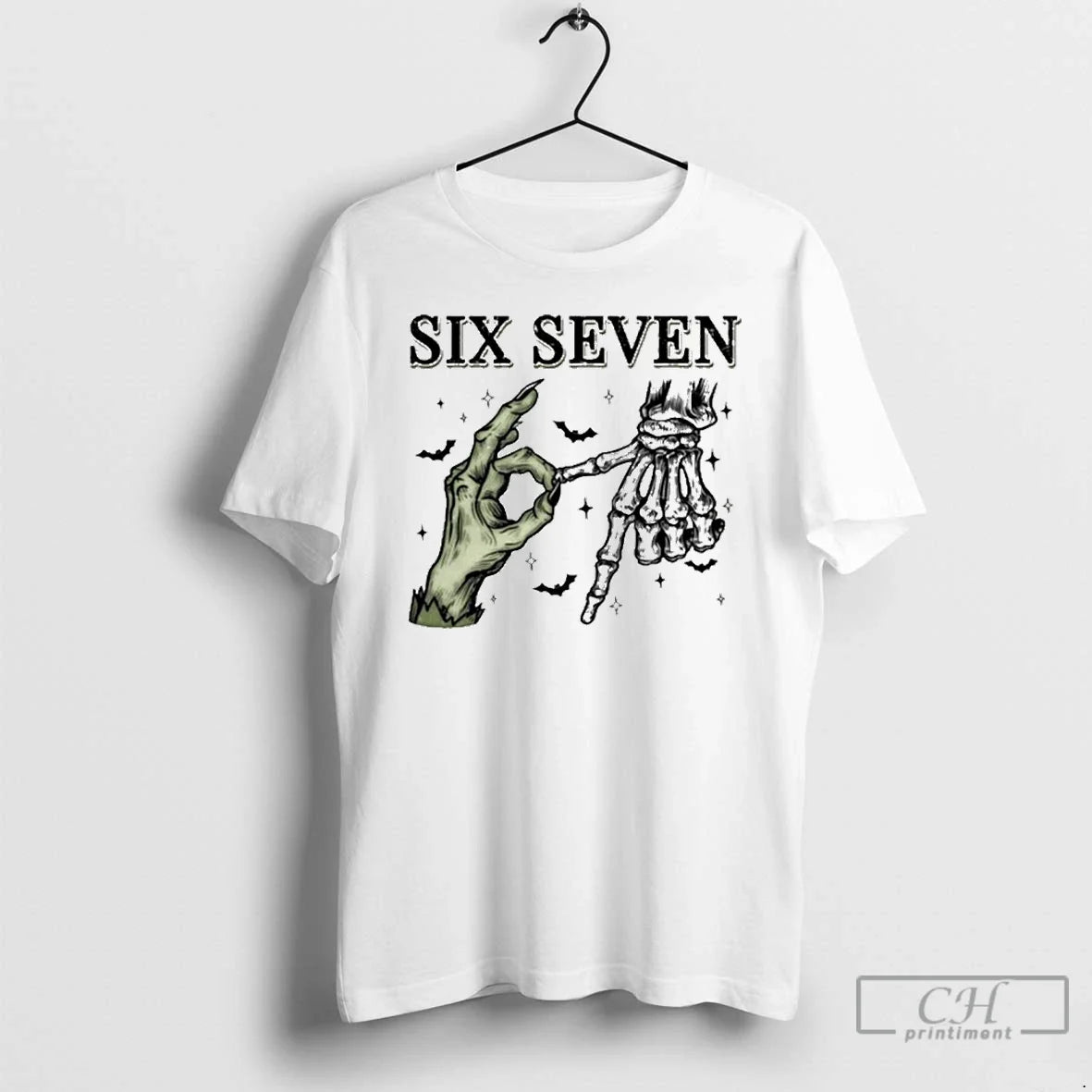 Premium Six Seven 6 7 Skeleton - Adult & Kids T-Shirts, Sweatshirts & Hoodies apparel design preview 1