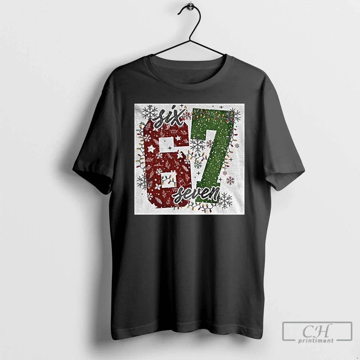 Premium Six Seven Meme Christmas 2025 - Adult & Kids T-Shirts, Sweatshirts & Hoodies apparel design preview 1