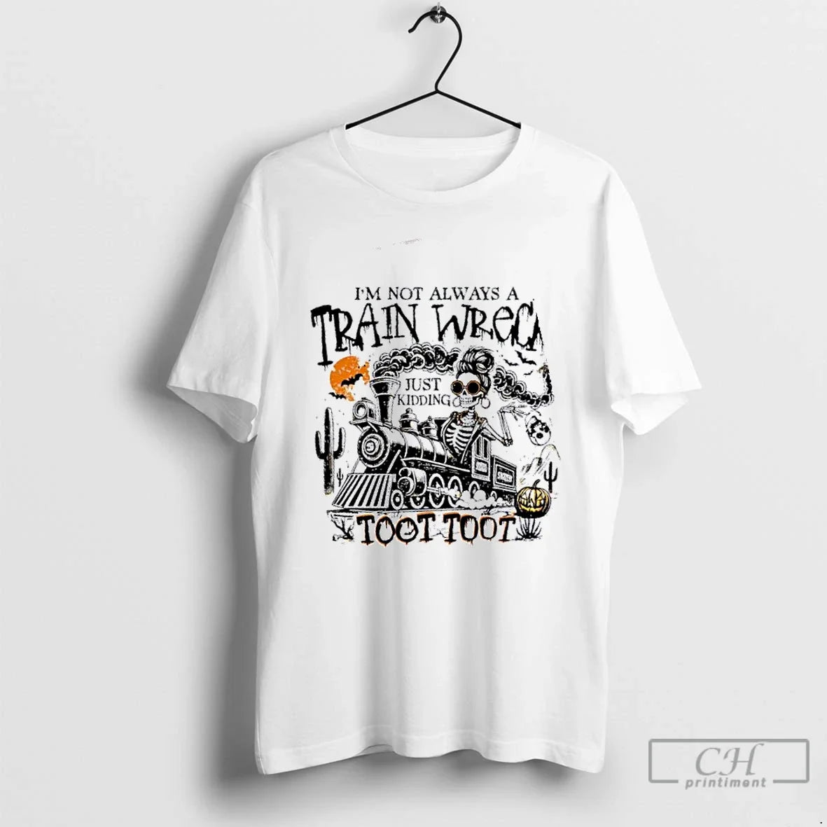 Premium Skeleton Im Not Always A Train Wreck Just - Adult & Kids T-Shirts, Sweatshirts & Hoodies apparel design preview 1
