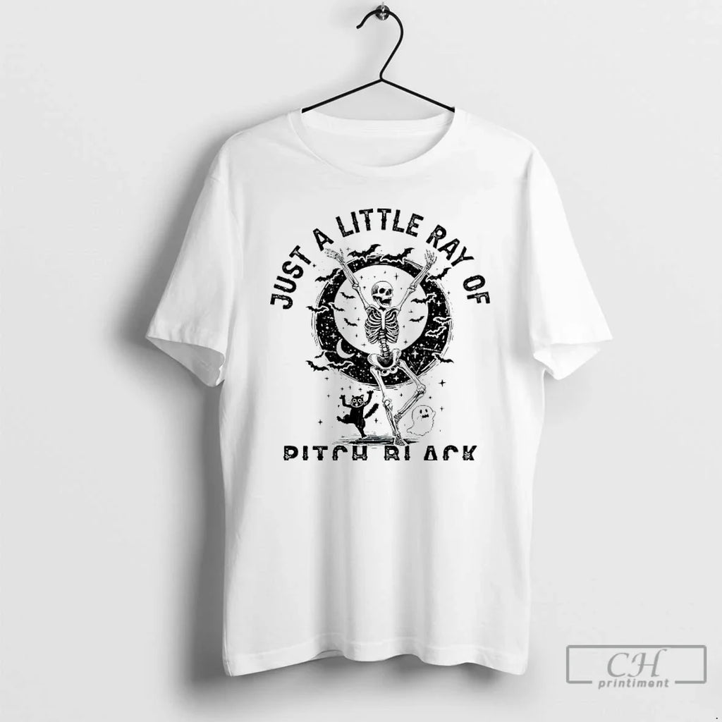 Premium Skeleton Just A Little Ray Of Pitch Black - Adult & Kids T-Shirts, Sweatshirts & Hoodies apparel design preview 1