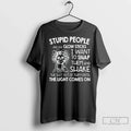 Premium Skeleton Stupid People Are Like Glow Sticks I - Adult & Kids T-Shirts, Sweatshirts & Hoodies apparel design preview 1